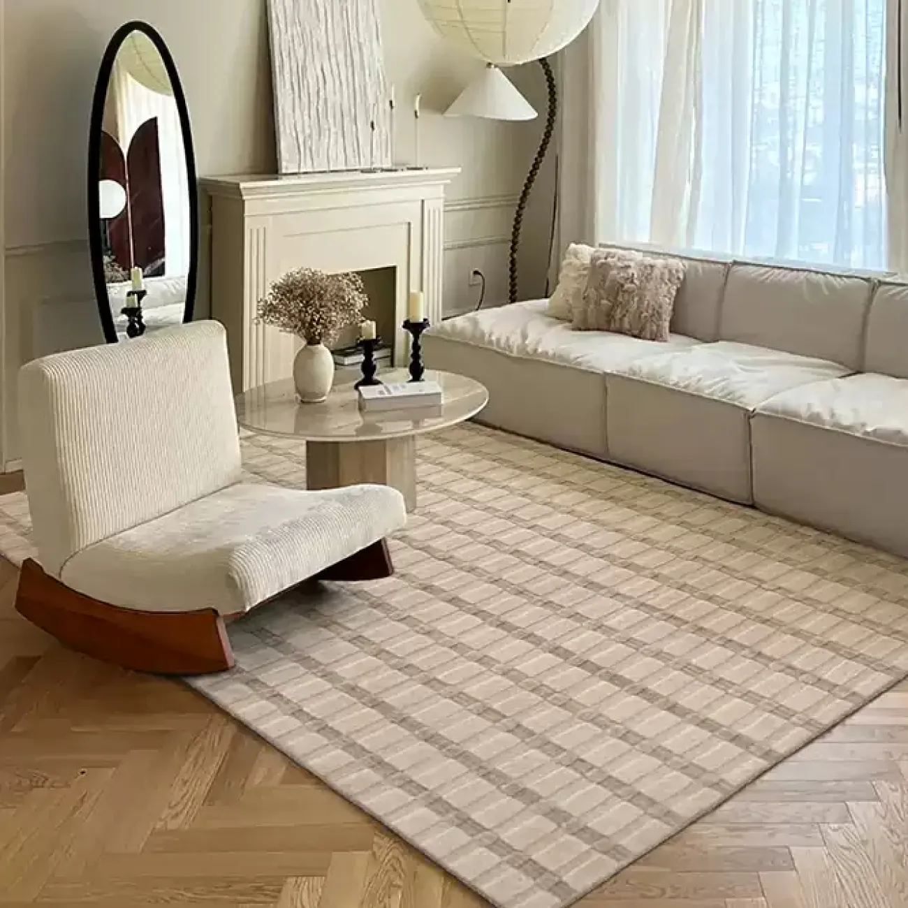 Практичный ковёр ART Design из качественной шерсти KV39385-32