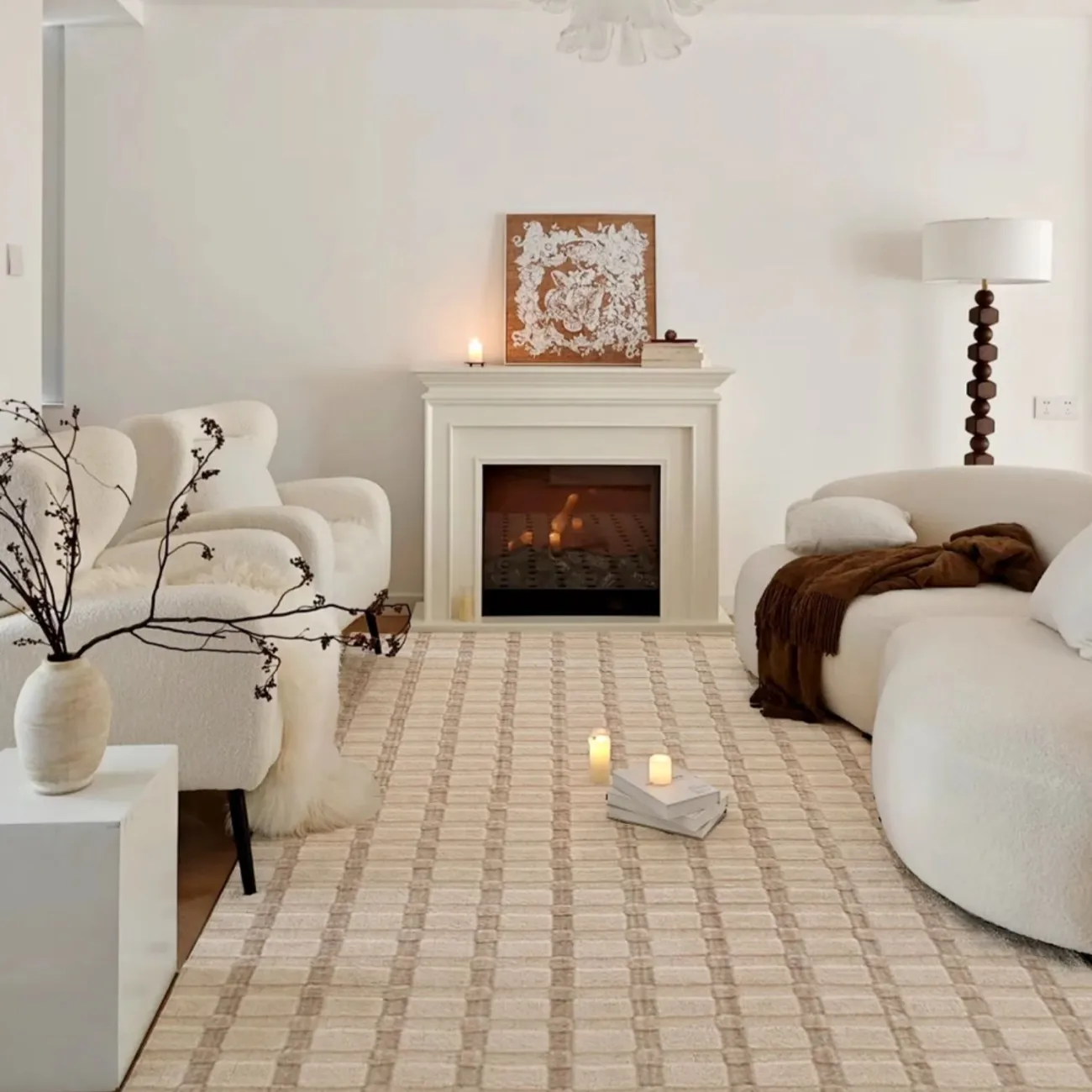 Практичный ковёр ART Design из качественной шерсти KV39385-32