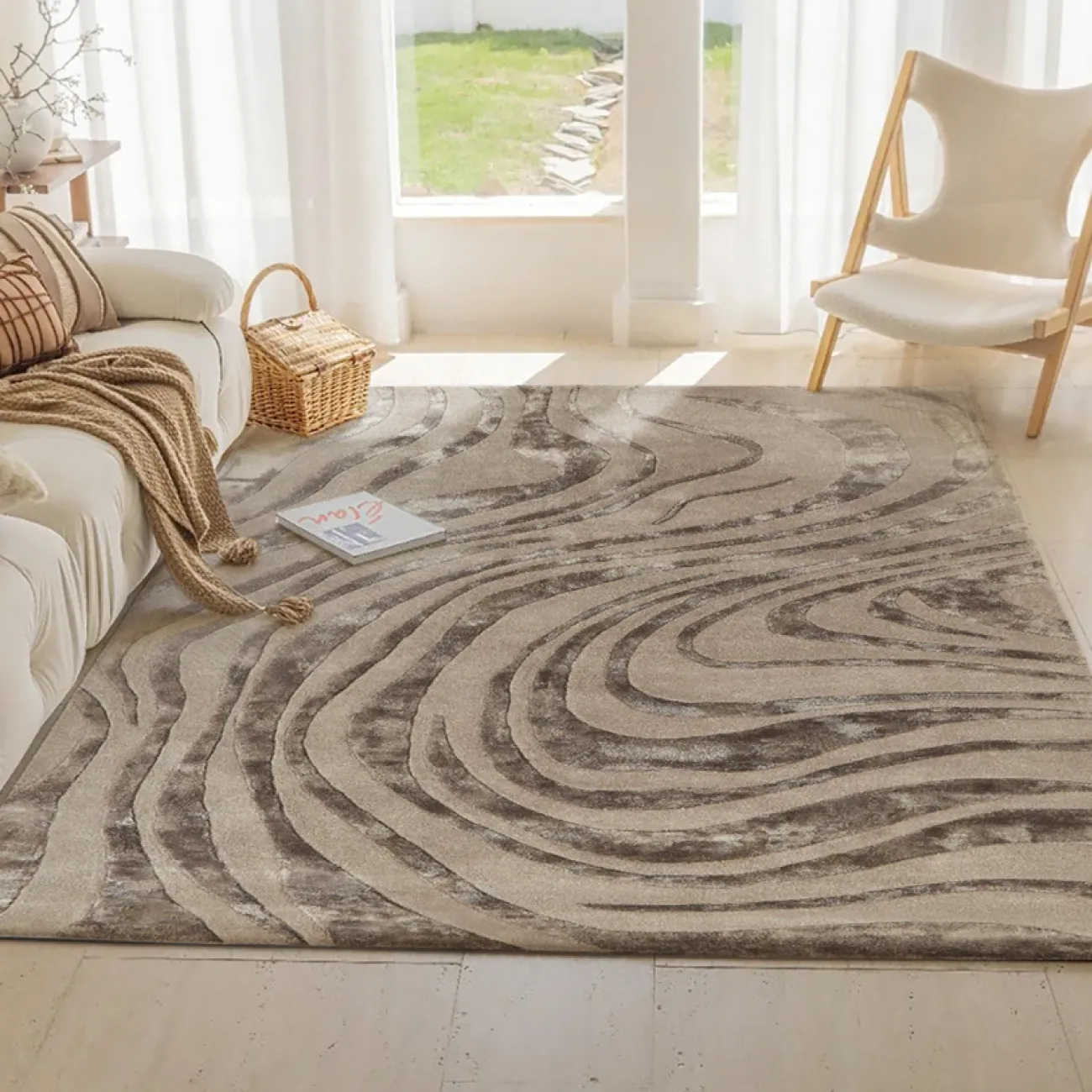 Практичный ковёр ART Design из качественной шерсти KV39386-32