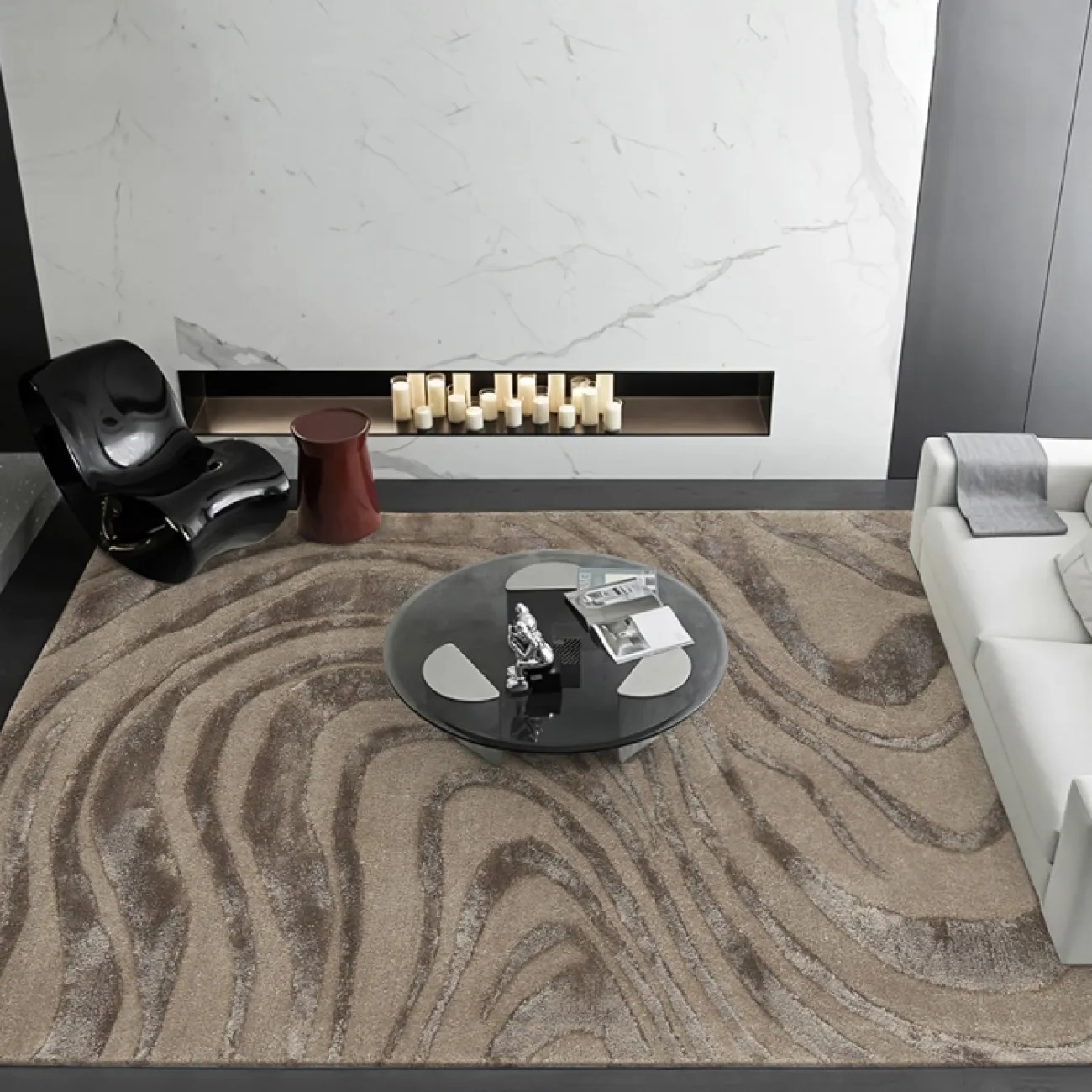 Практичный ковёр ART Design из качественной шерсти KV39386-32