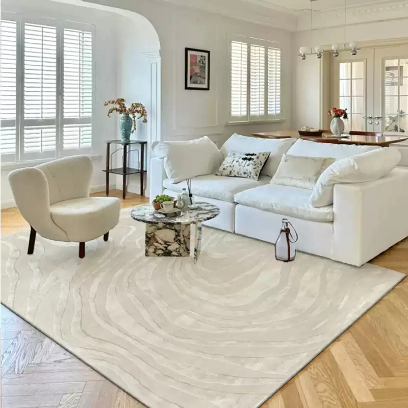 Практичный ковёр ART Design из качественной шерсти KV39386-32