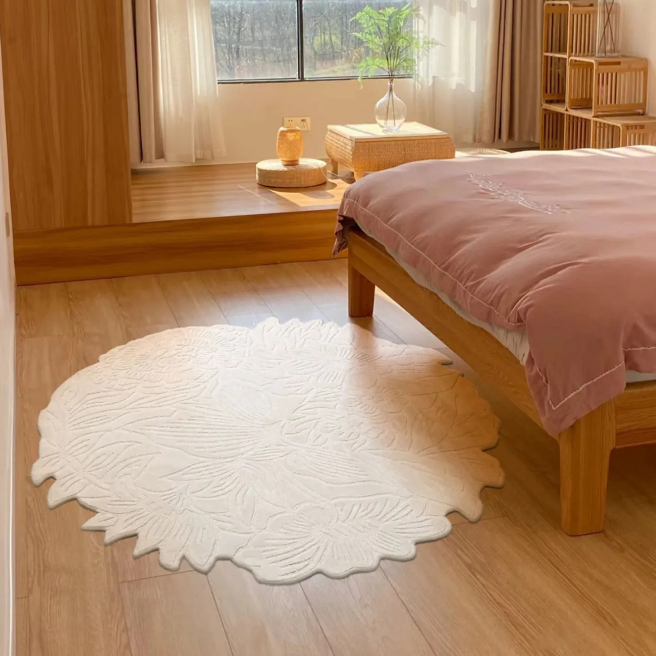 Ковёр с цветочной фактурой ART Design из премиальной шерсти KV39391-32