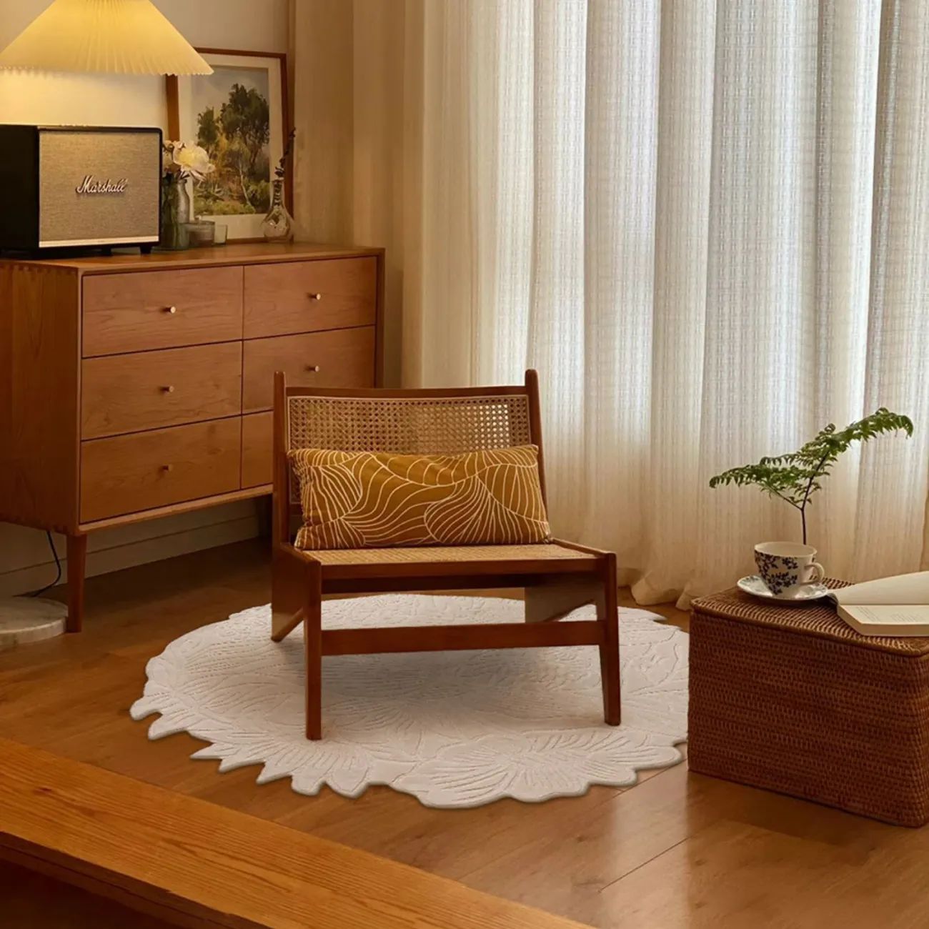 Ковёр с цветочной фактурой ART Design из премиальной шерсти KV39391-32