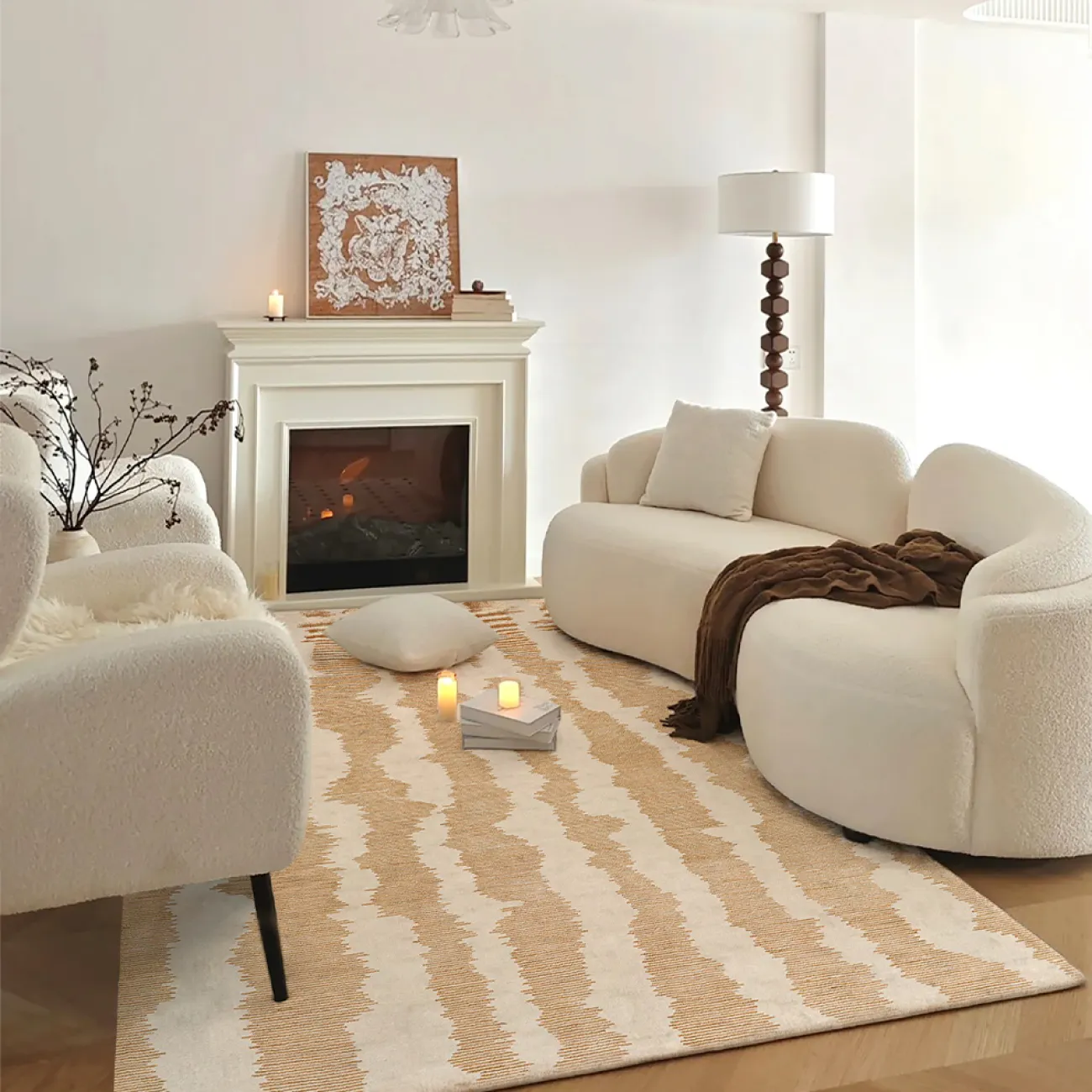 Роскошный ковёр ART Design из шёлка KV39393-32