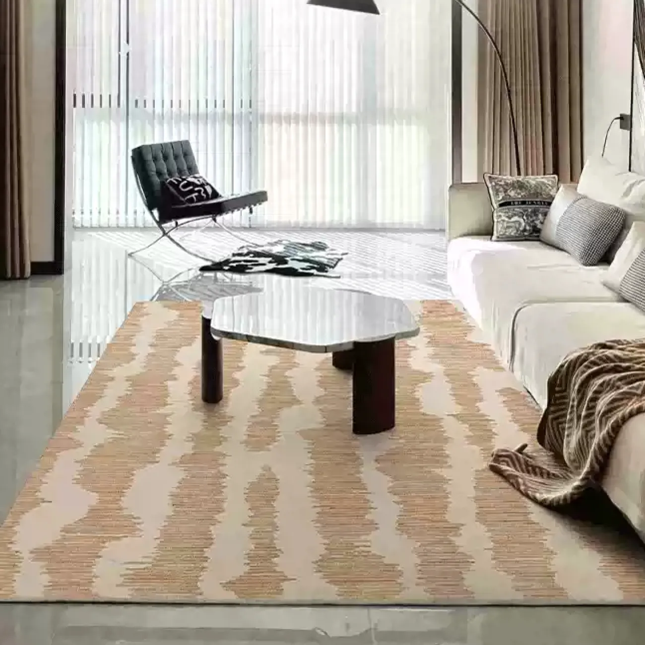 Роскошный ковёр ART Design из шёлка KV39393-32