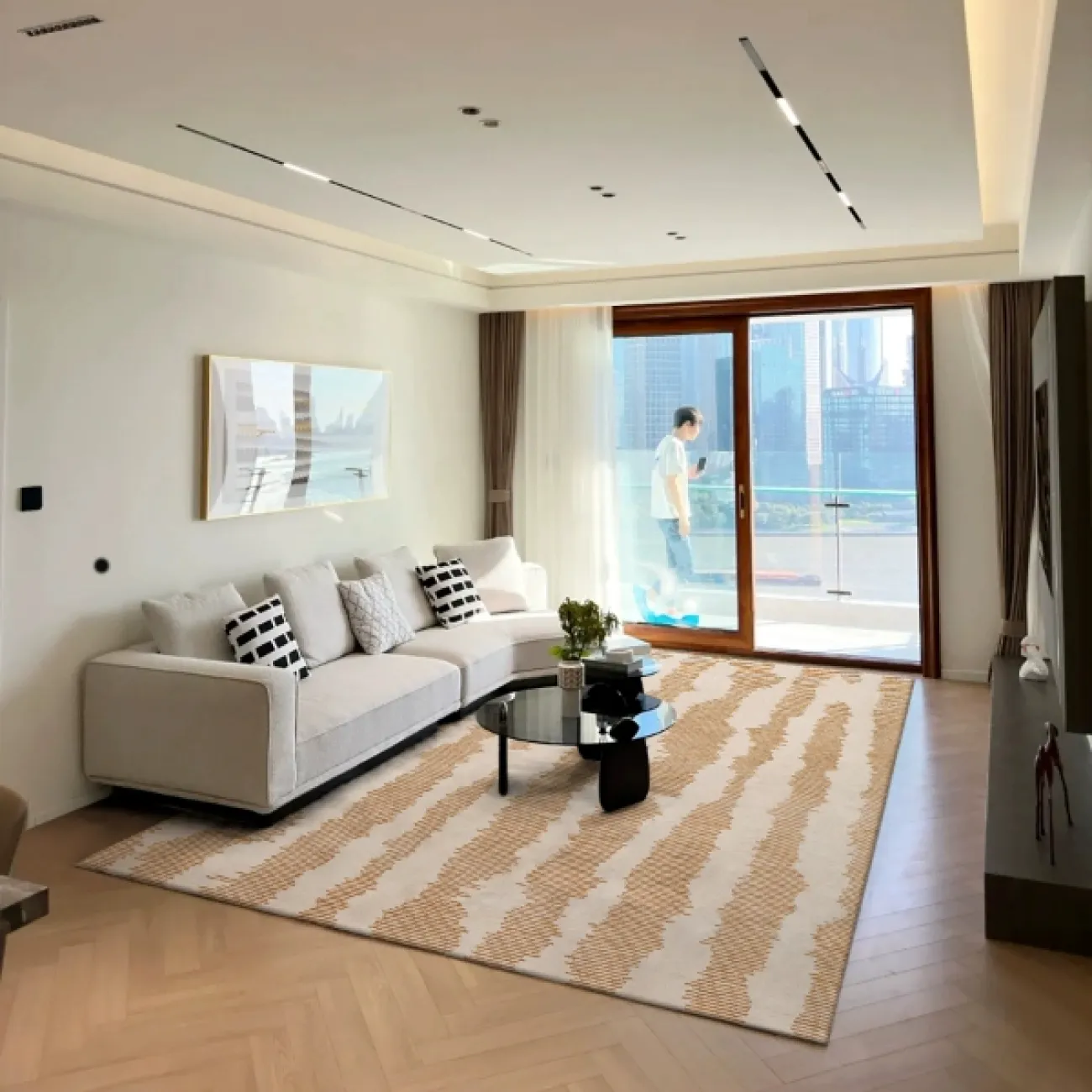 Роскошный ковёр ART Design из шёлка KV39393-32