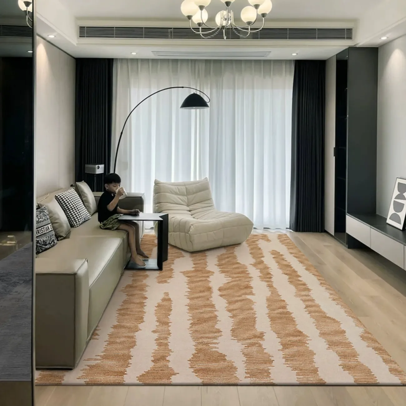 Роскошный ковёр ART Design из шёлка KV39393-32