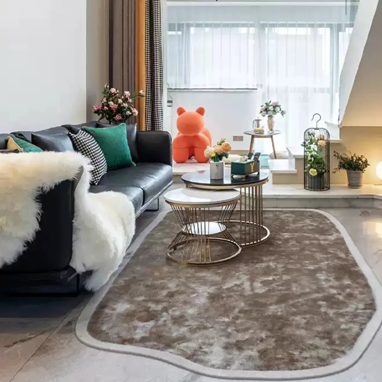 Оригинальный ковёр ART Design из лиоцеллы KV39394-32