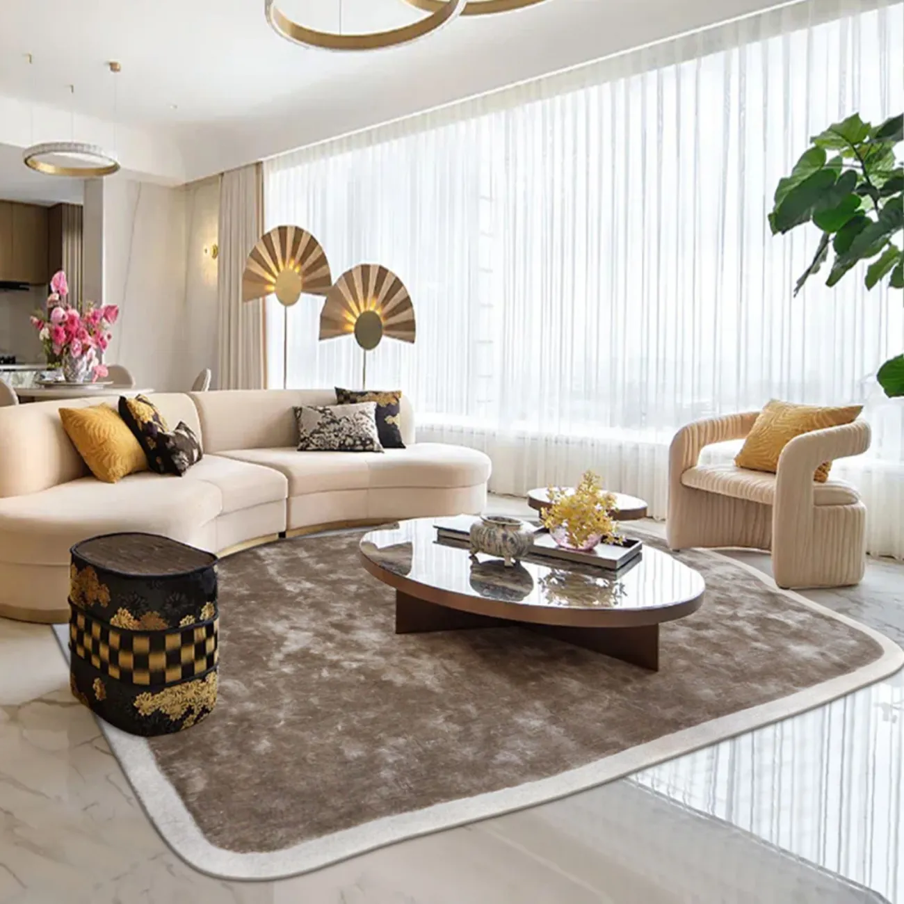 Оригинальный ковёр ART Design из лиоцеллы KV39394-32