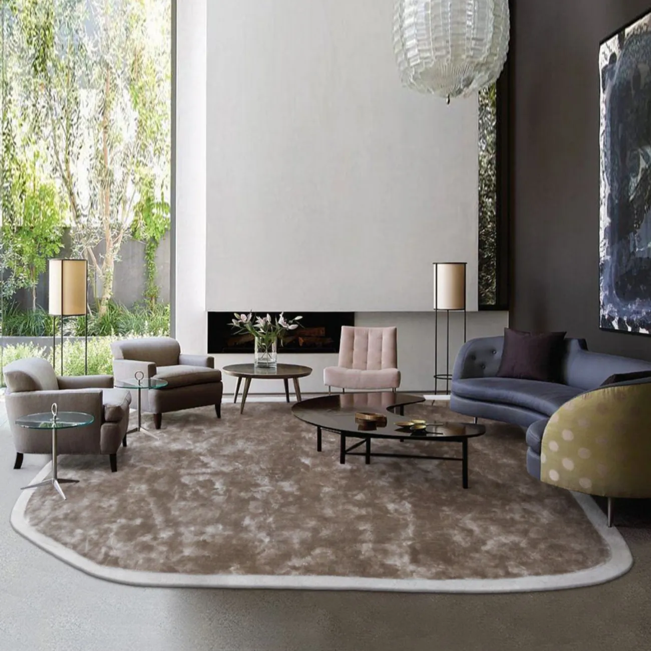 Оригинальный ковёр ART Design из лиоцеллы KV39394-32