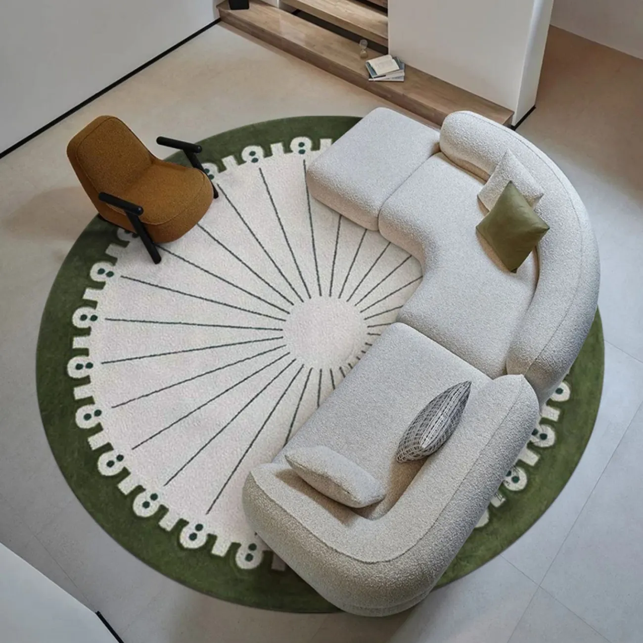 Тёплый ковёр ART Design из искусственной шерсти KV39402-32