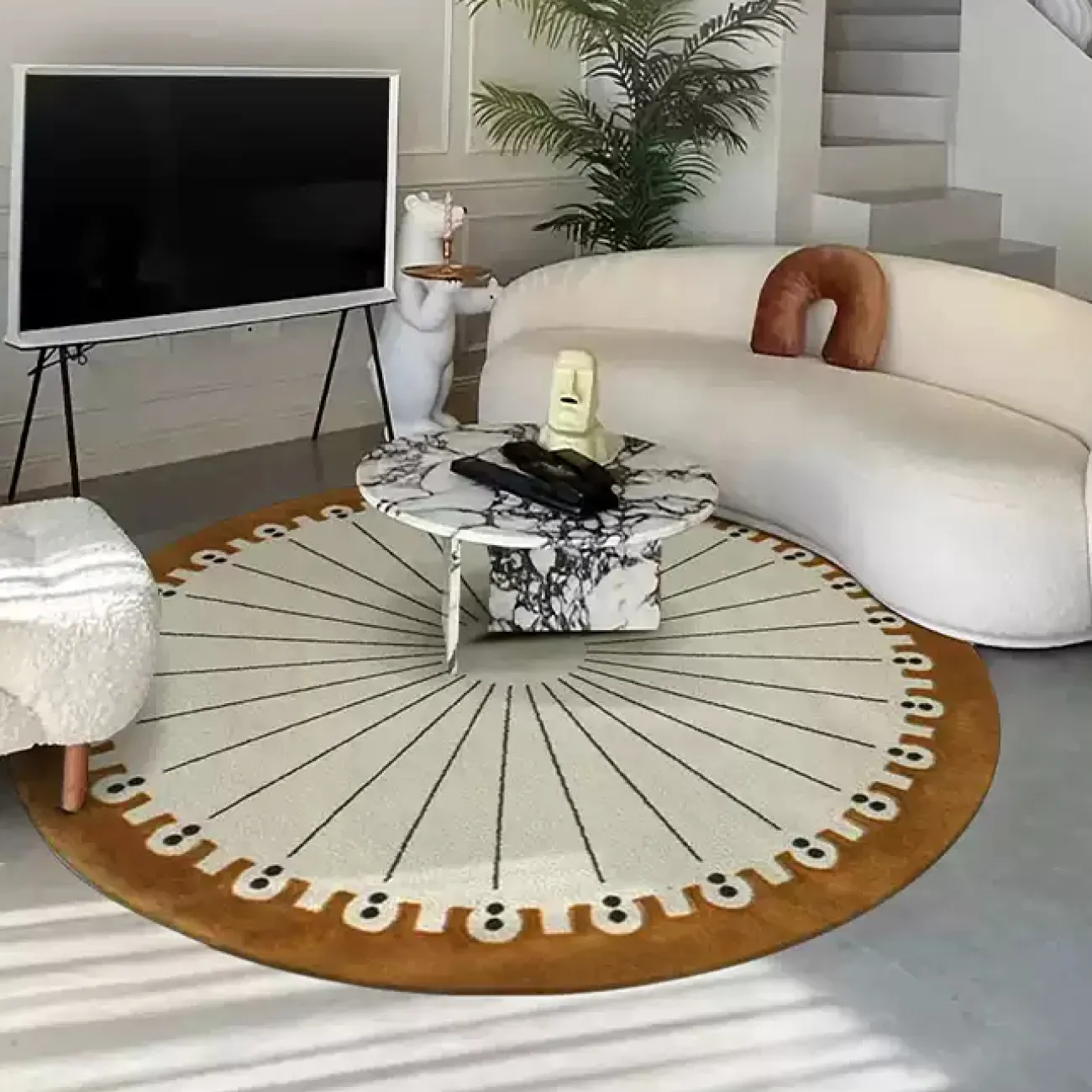 Тёплый ковёр ART Design из искусственной шерсти KV39402-32