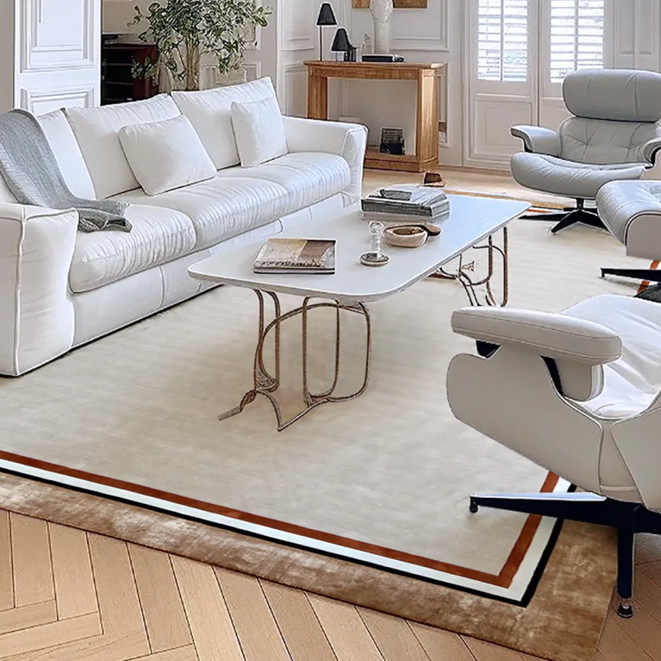 Практичный ковёр ART Design из шерсти KV39403-32