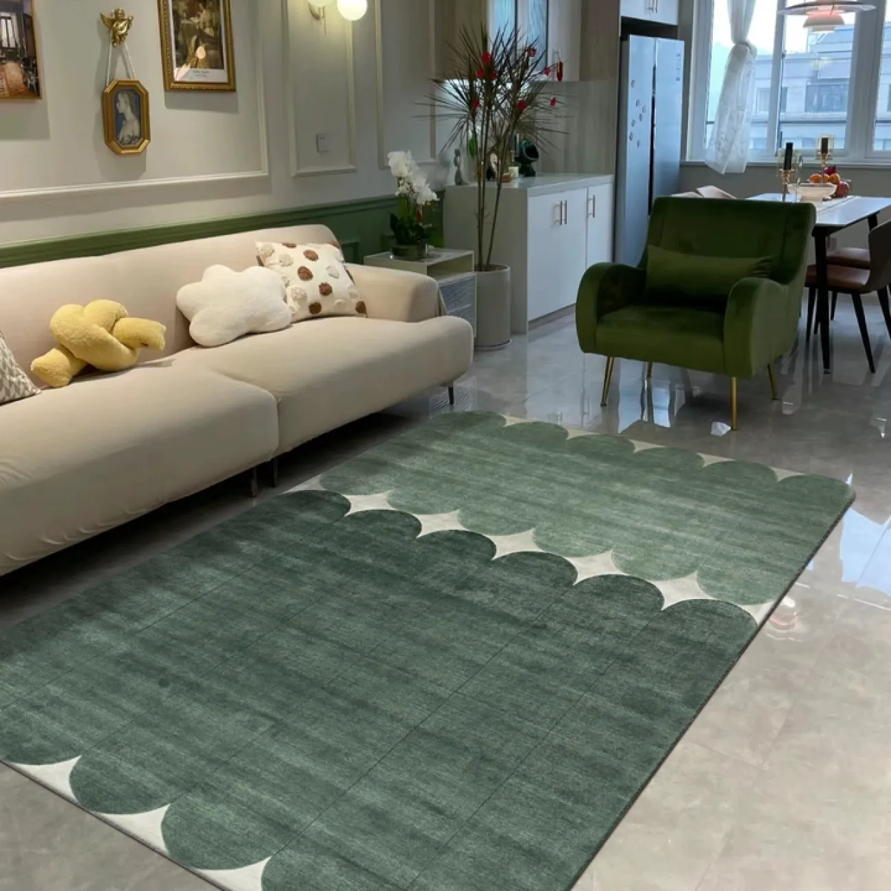 Практичный ковёр ART Design из мононити KV39404-32