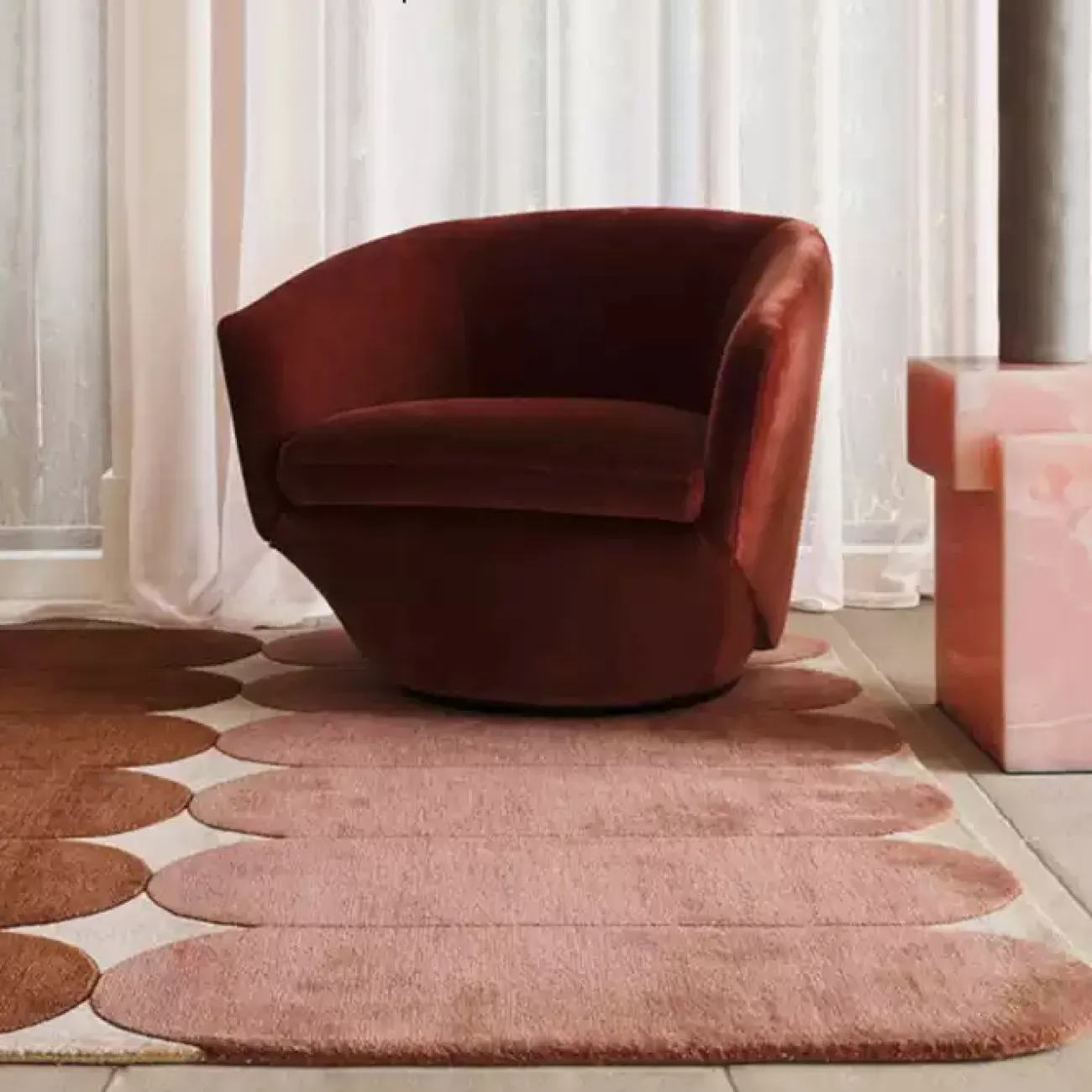 Практичный ковёр ART Design из мононити KV39404-32