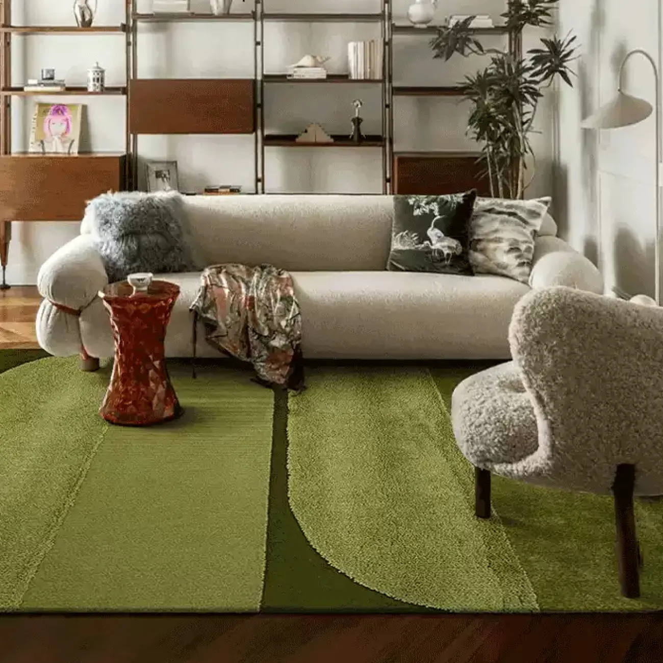 Элегантный ковёр ART Design из тенселя KV39406-32