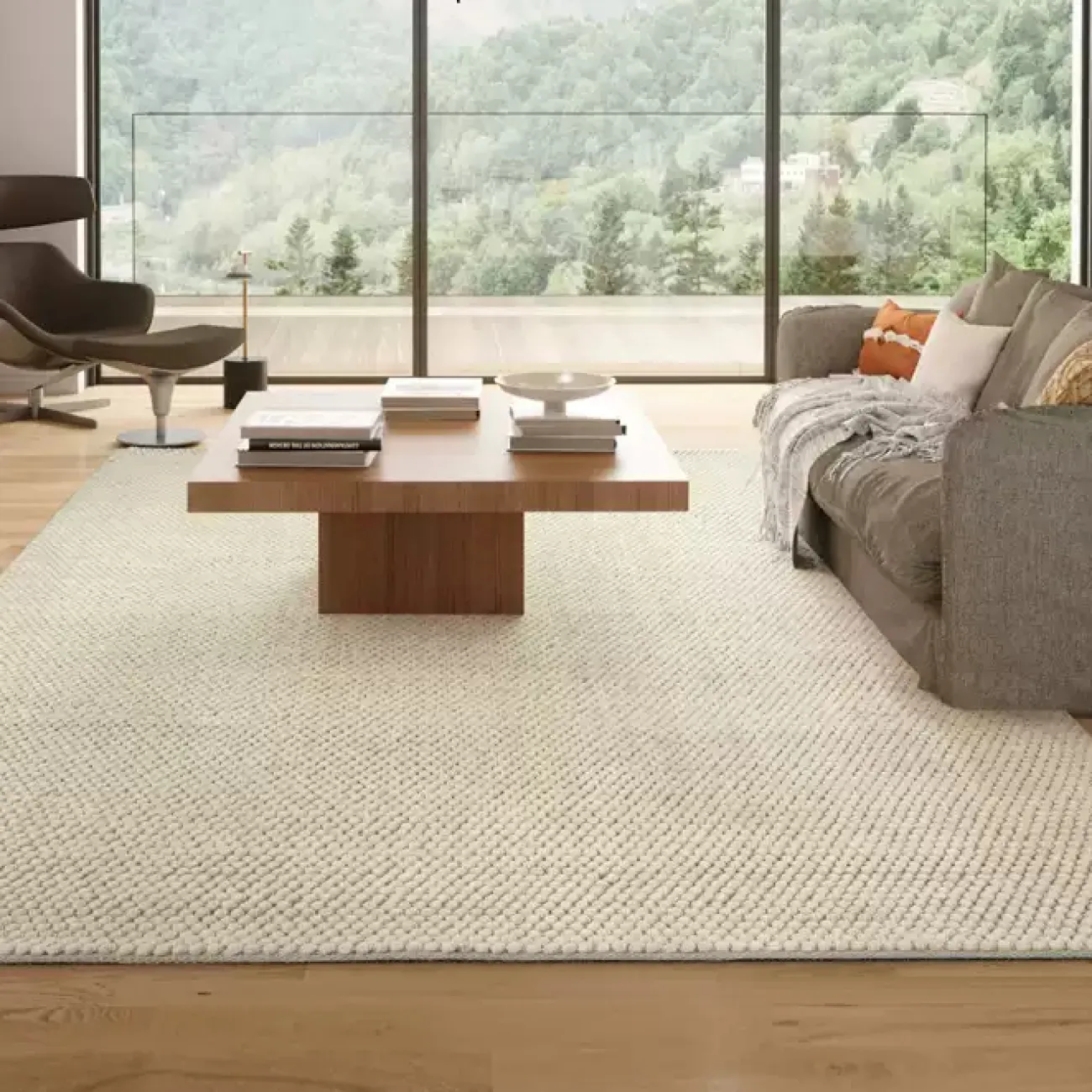 Шерстяной ковёр ART Design оригинальной фактуры KV39409-32