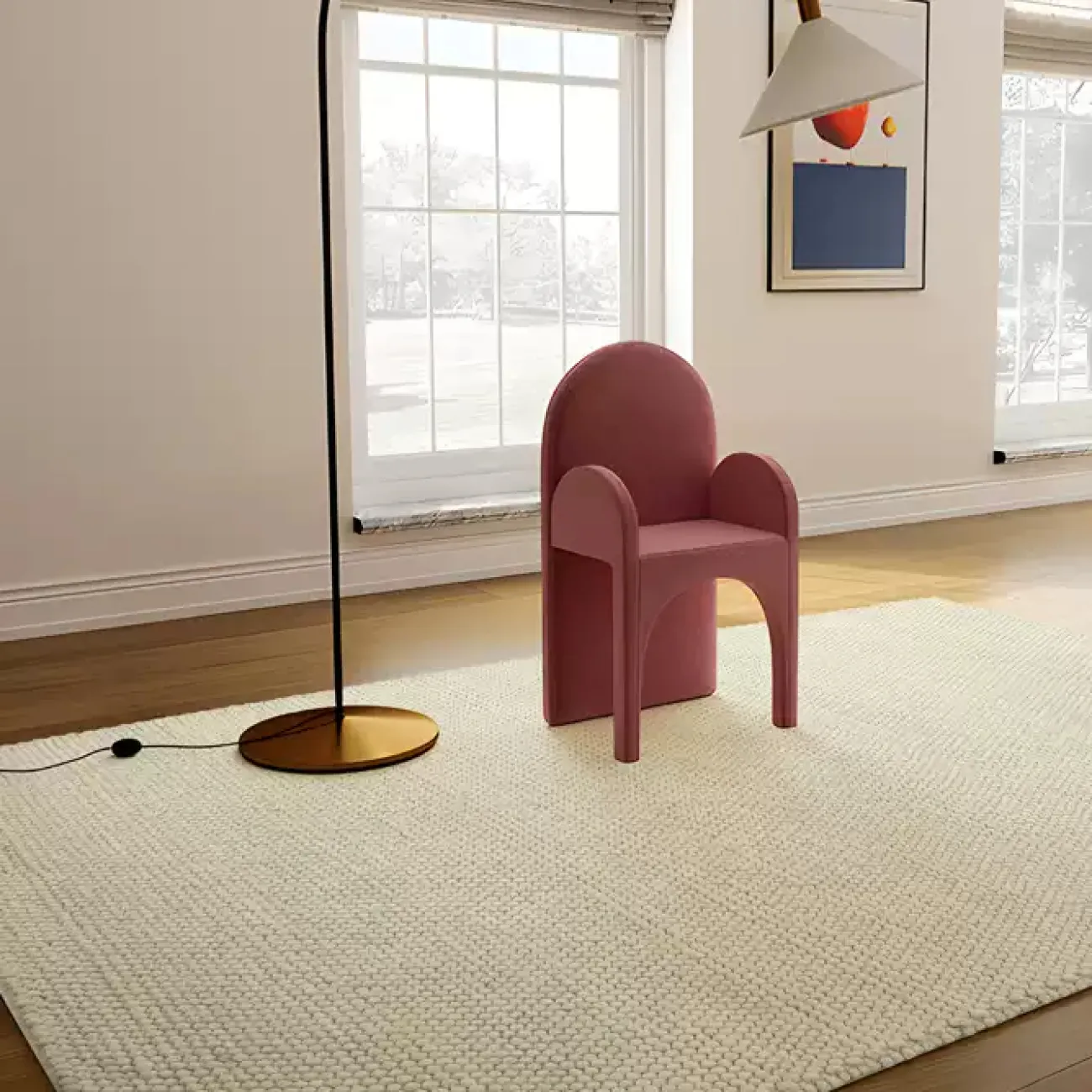 Шерстяной ковёр ART Design оригинальной фактуры KV39409-32