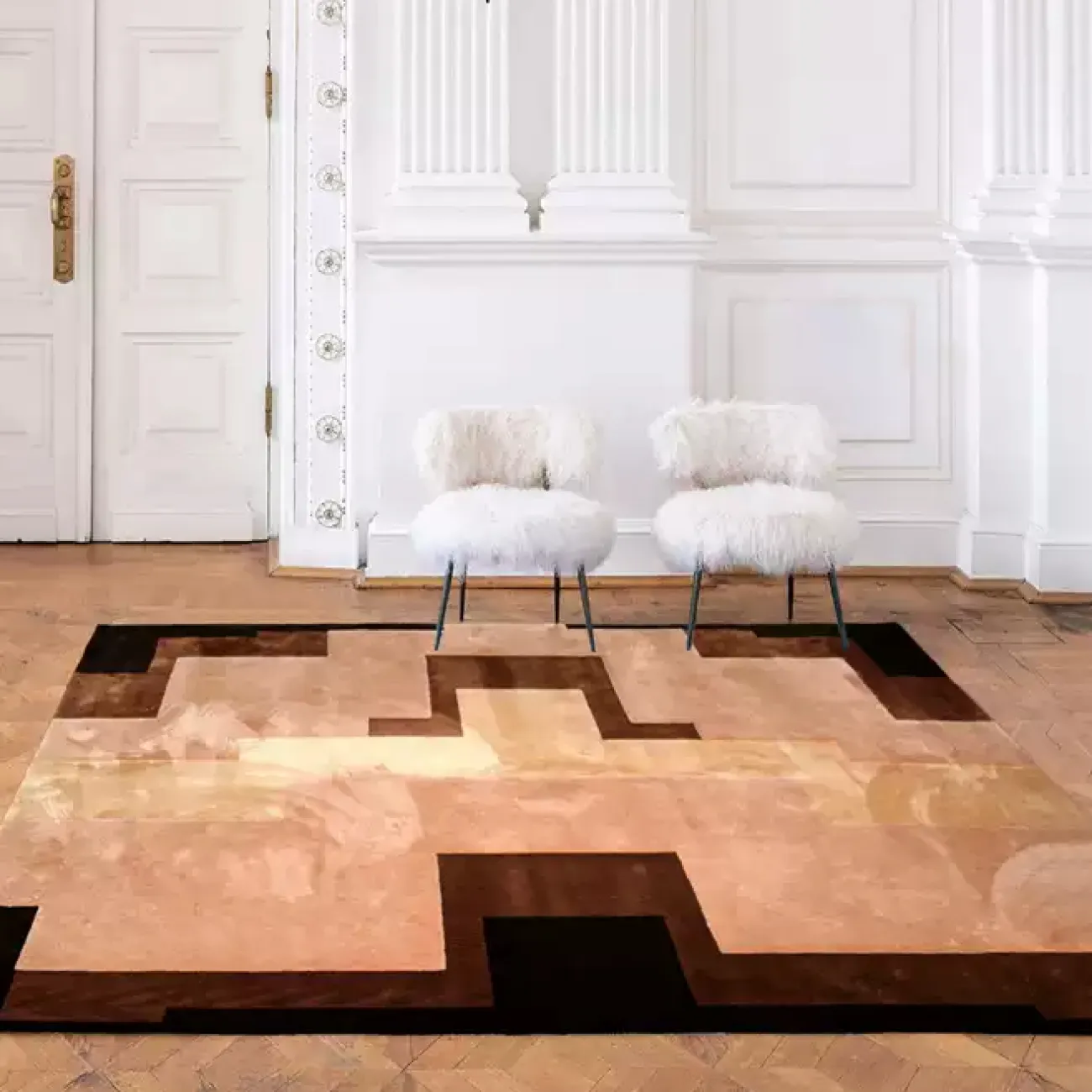 Оригинальный ковёр ART Design из лиоцелла KV39410-32