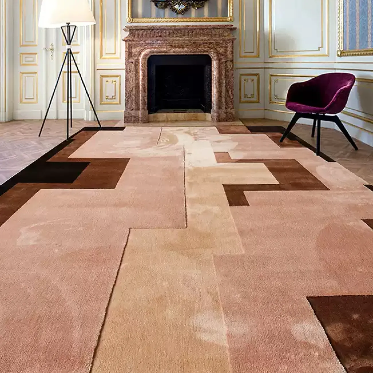 Оригинальный ковёр ART Design из лиоцелла KV39410-32