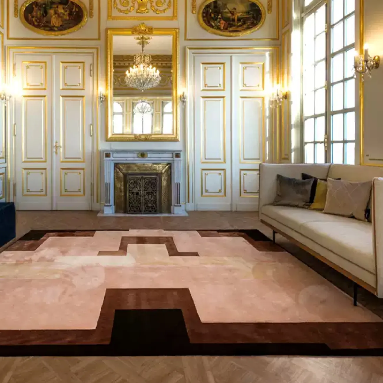 Оригинальный ковёр ART Design из лиоцелла KV39410-32