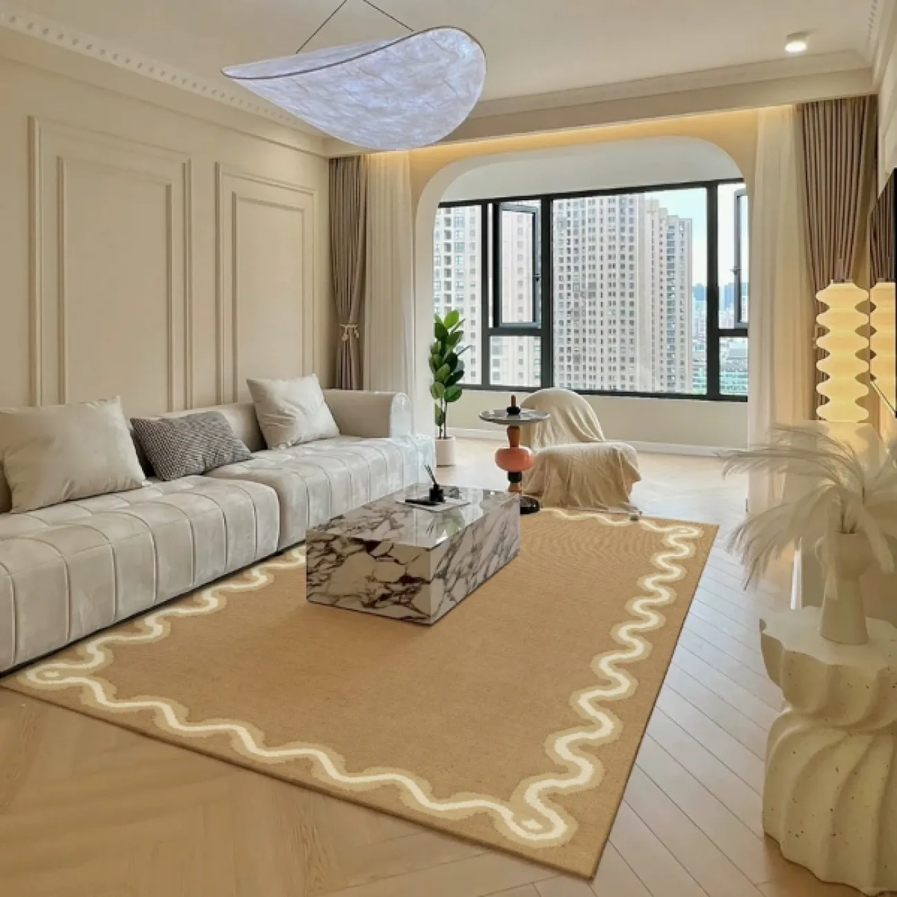 Практичный ковёр ART Design из качественной шерсти KV39411-32