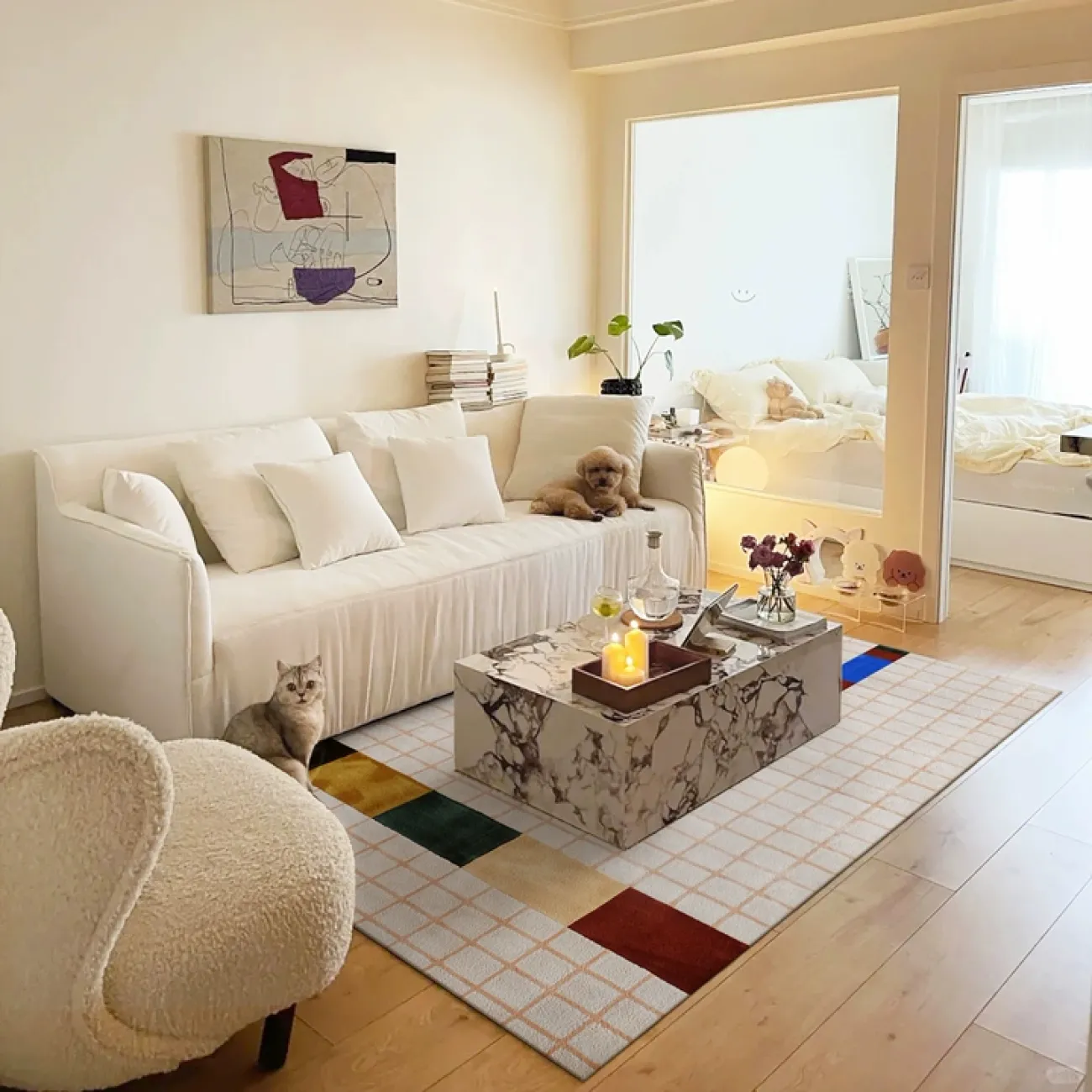 Оригинальный ковёр ART Design из искусственной шерсти KV39412-32