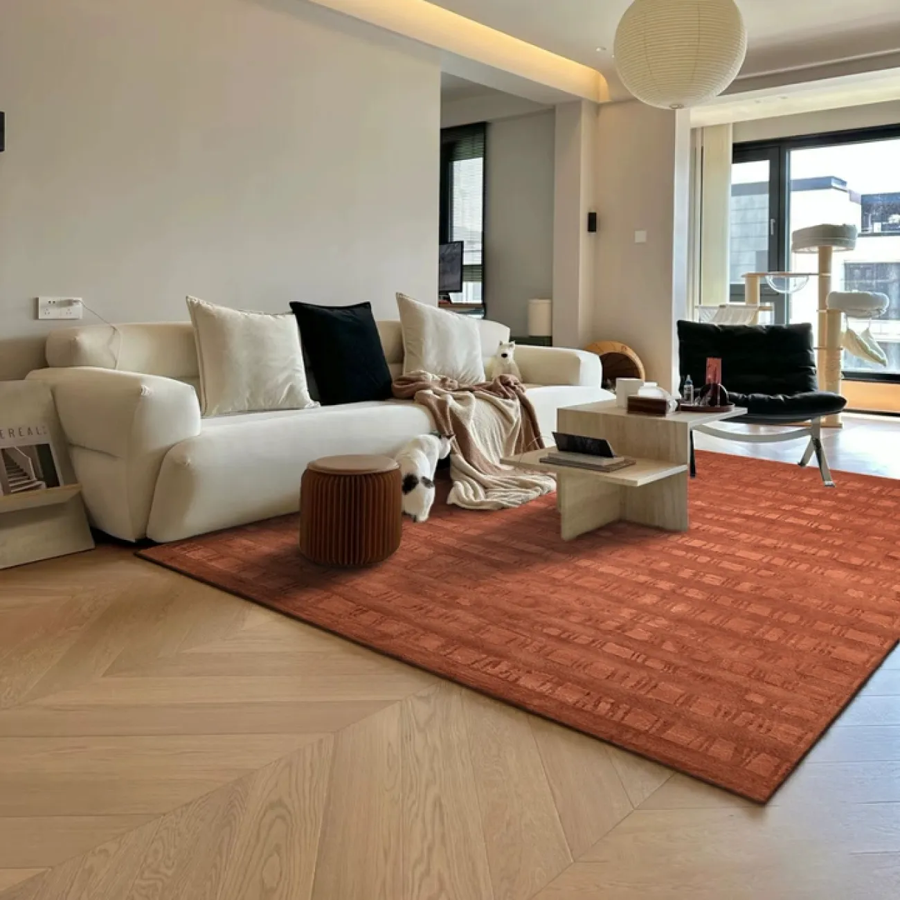 Однотонный ковёр ART Design из премиальной шерсти KV39414-32