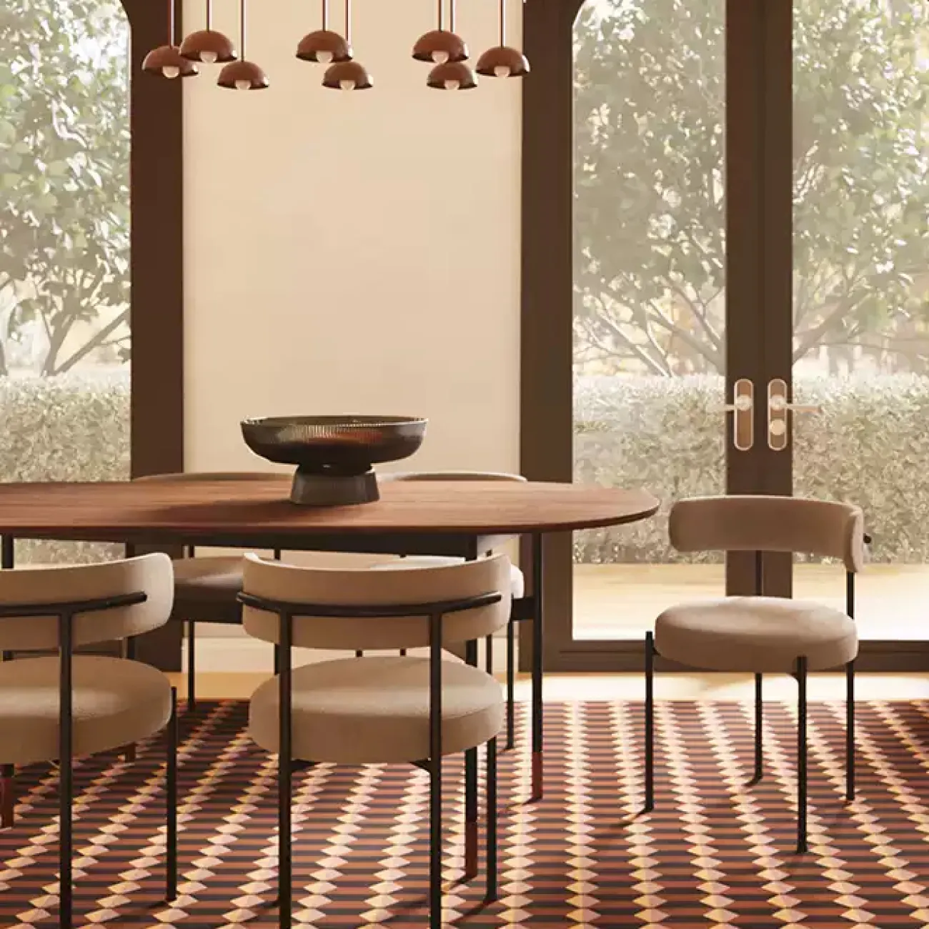 Практичный ковёр ART Design из премиальной шерсти KV39415-32