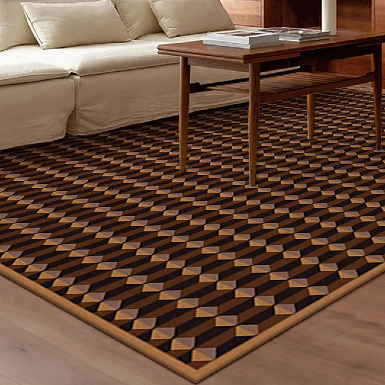 Практичный ковёр ART Design из премиальной шерсти KV39415-32