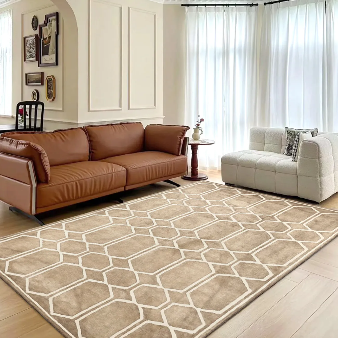 Роскошный ковёр ART Design из тенселя KV39416-32