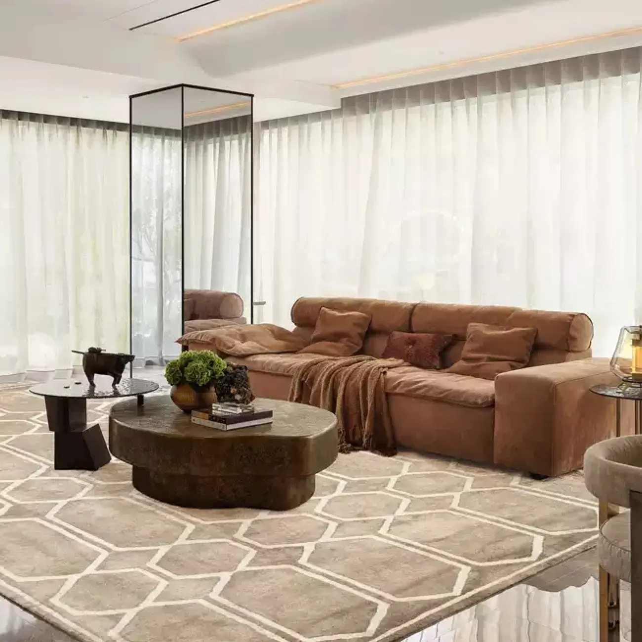 Роскошный ковёр ART Design из тенселя KV39416-32