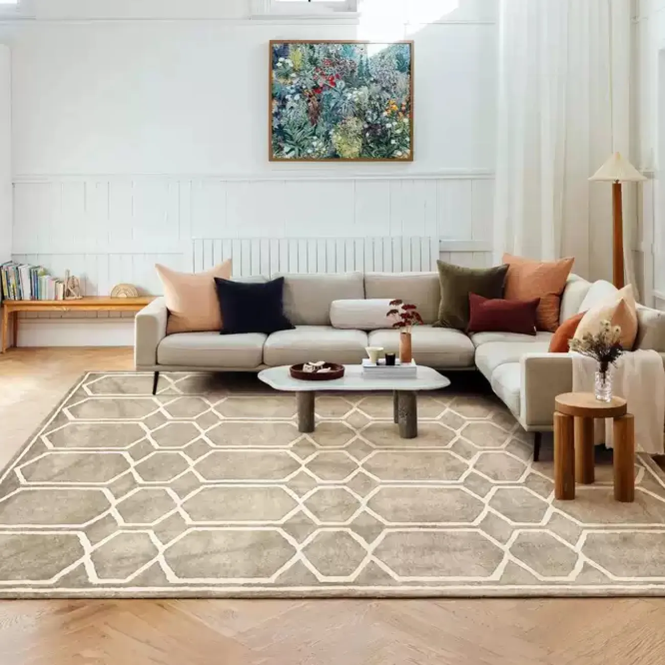 Роскошный ковёр ART Design из тенселя KV39416-32