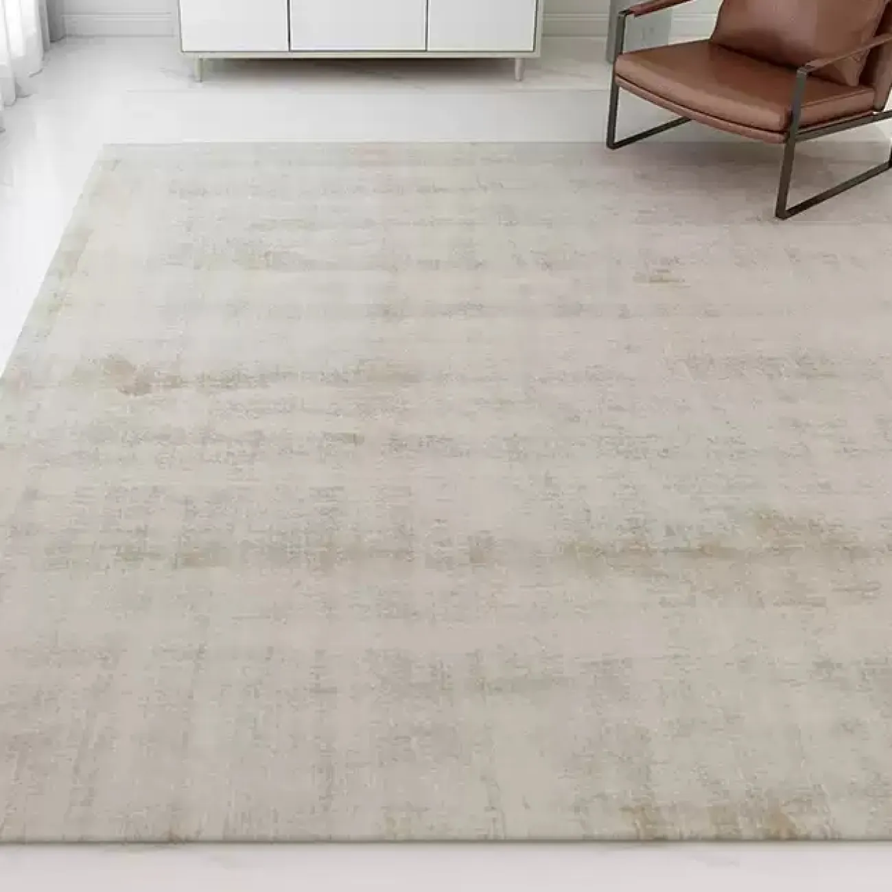 Однотонный ковёр ART Design из микроволокна KV39417-32