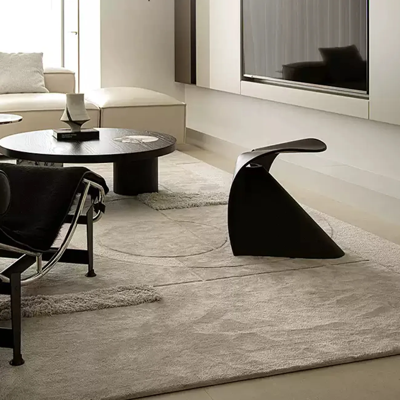 Однотонный ковёр ART Design из шерсти KV39419-32