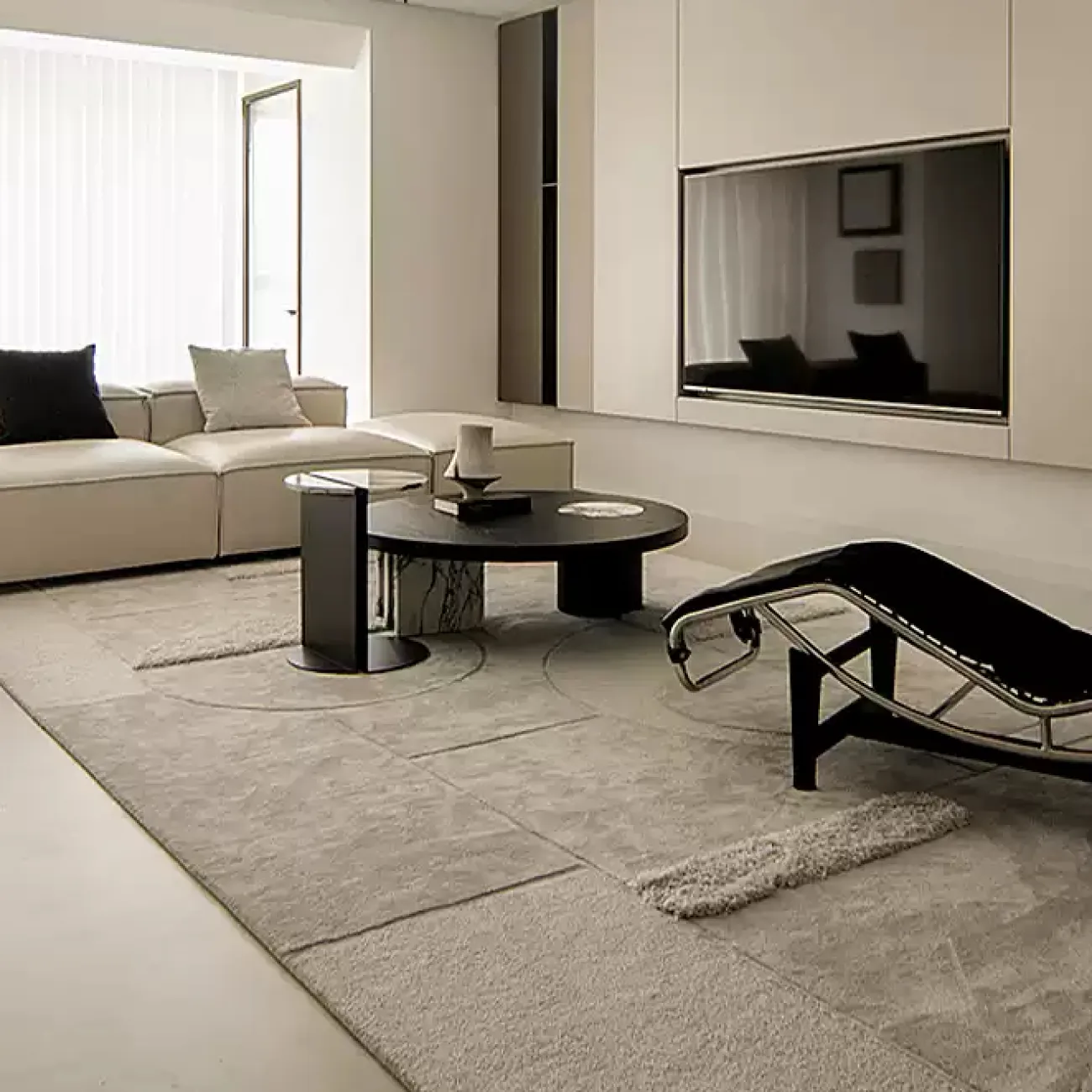 Однотонный ковёр ART Design из шерсти KV39419-32