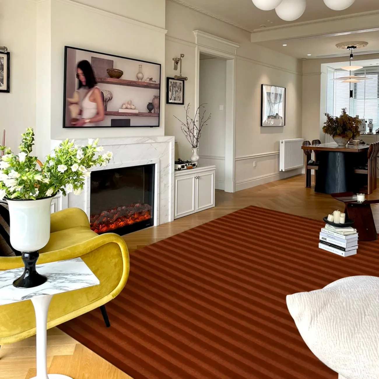 Однотонный ковёр ART Design из шерсти KV39420-32