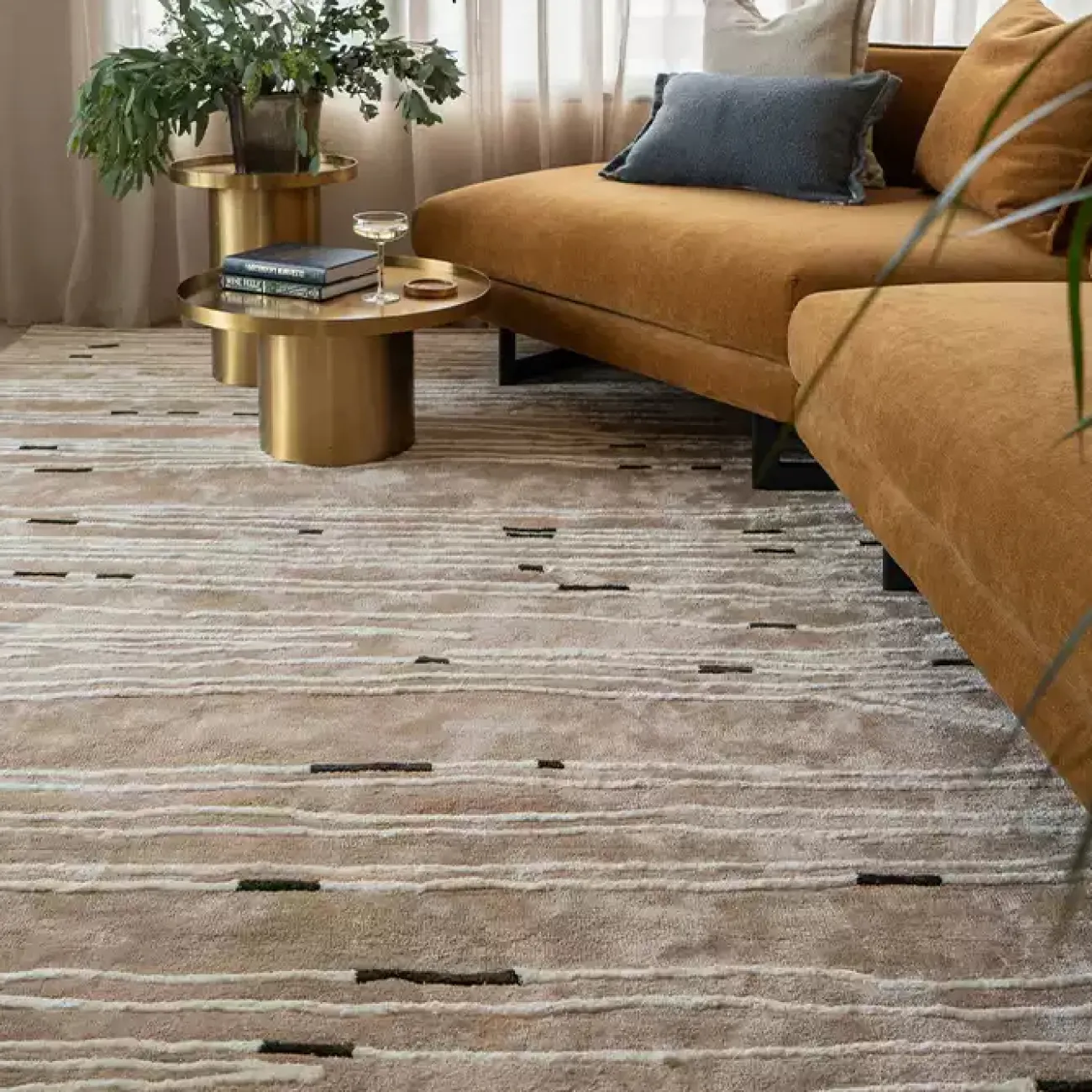 Тёплый ковёр ART Design из лиоцелла KV39421-32