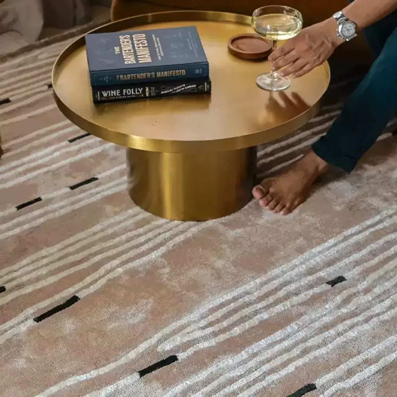 Тёплый ковёр ART Design из лиоцелла KV39421-32