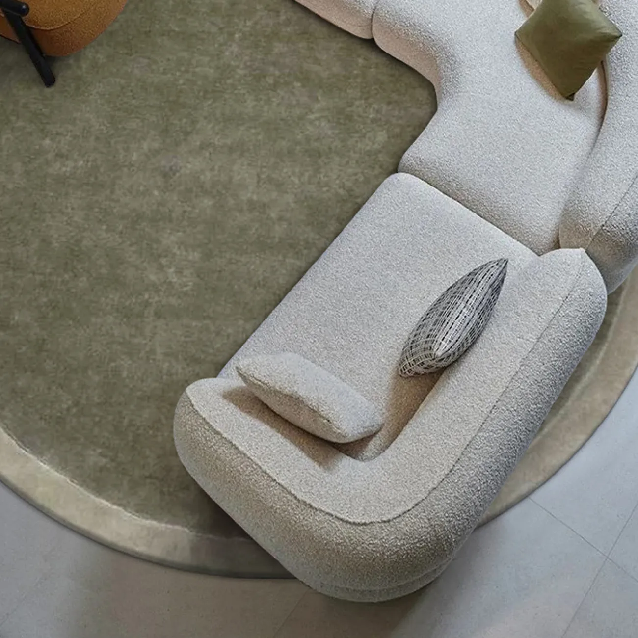 Практичный ковёр ART Design из тенселя KV39423-32