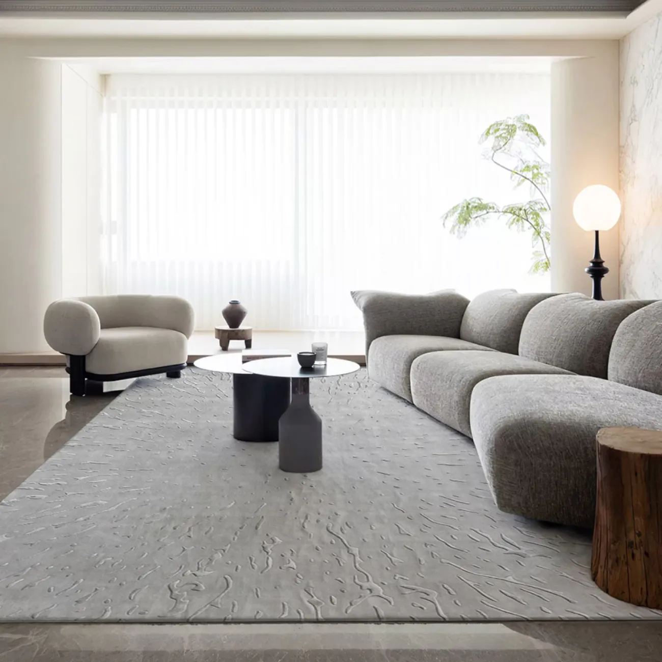 Тёплый ковёр ART Design из шерсти KV39425-32