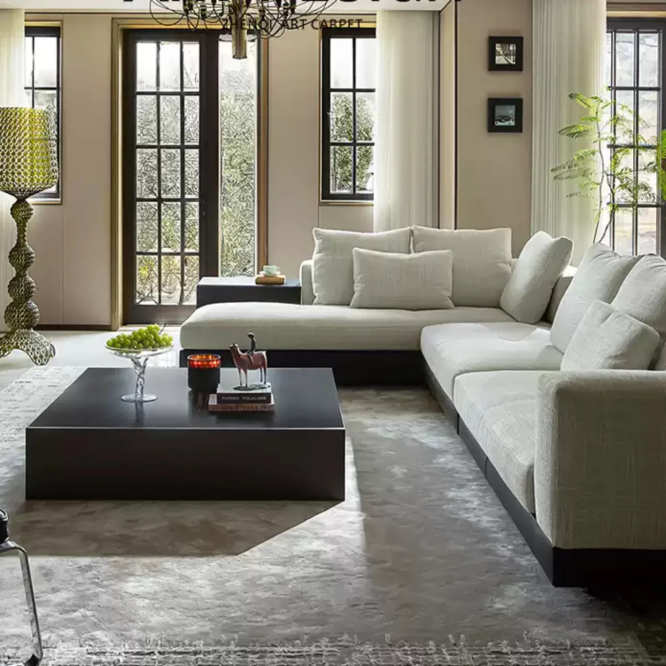 Тёплый ковёр ART Design из шерсти KV39427-32