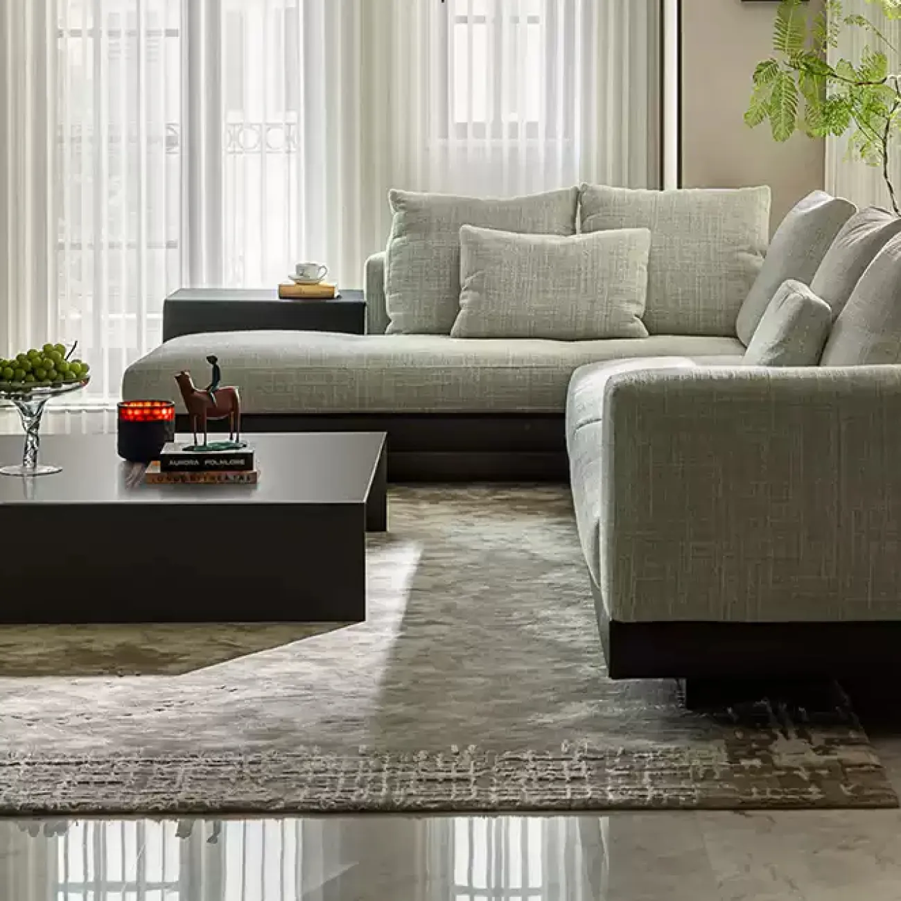 Тёплый ковёр ART Design из шерсти KV39427-32