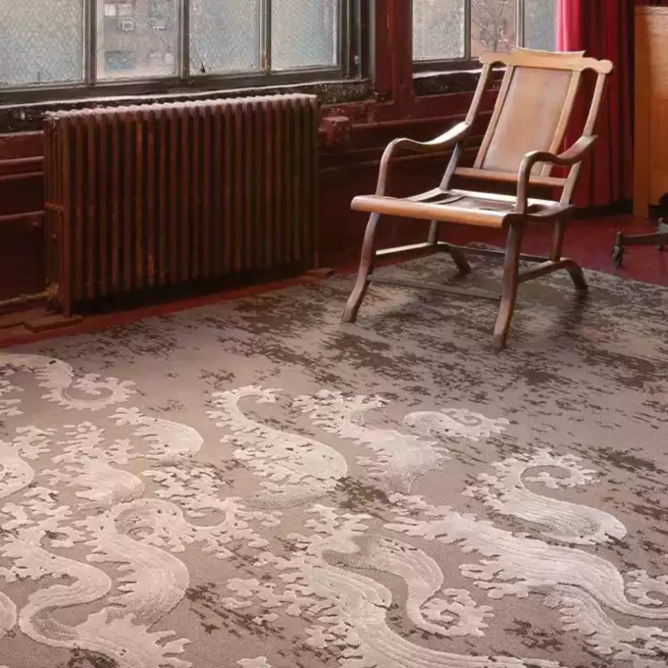 Роскошный ковёр ART Design из шерсти KV39432-32