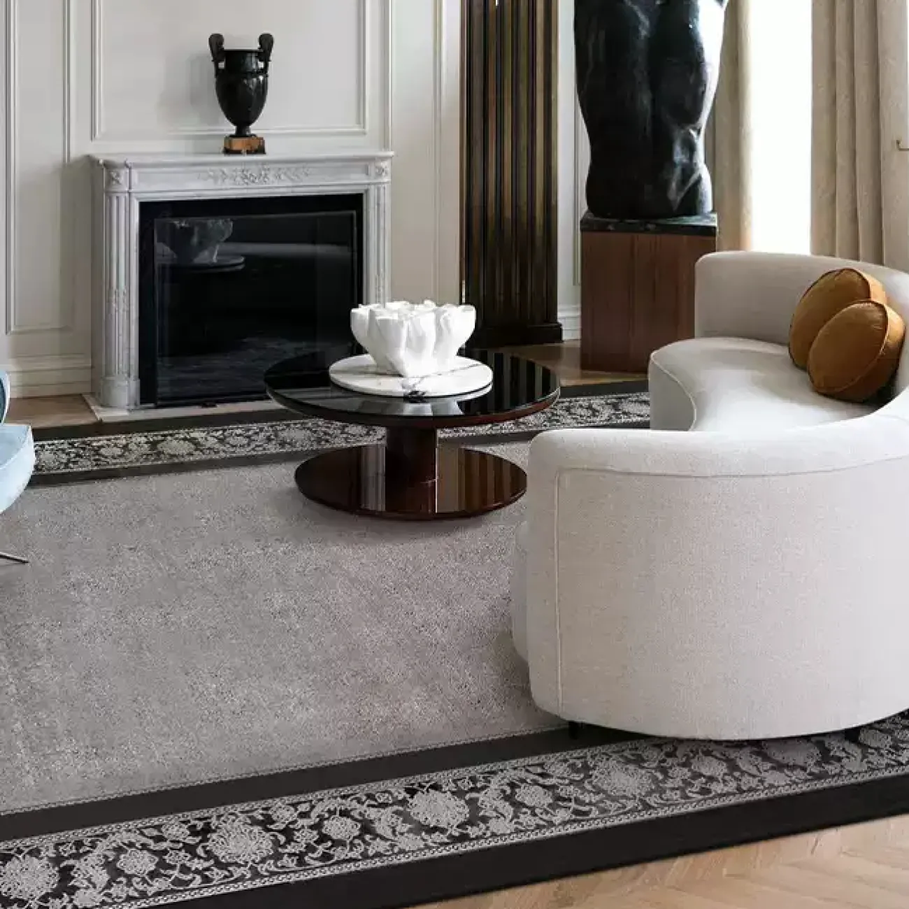 Роскошный ковёр ART Design из тенселя KV39433-32