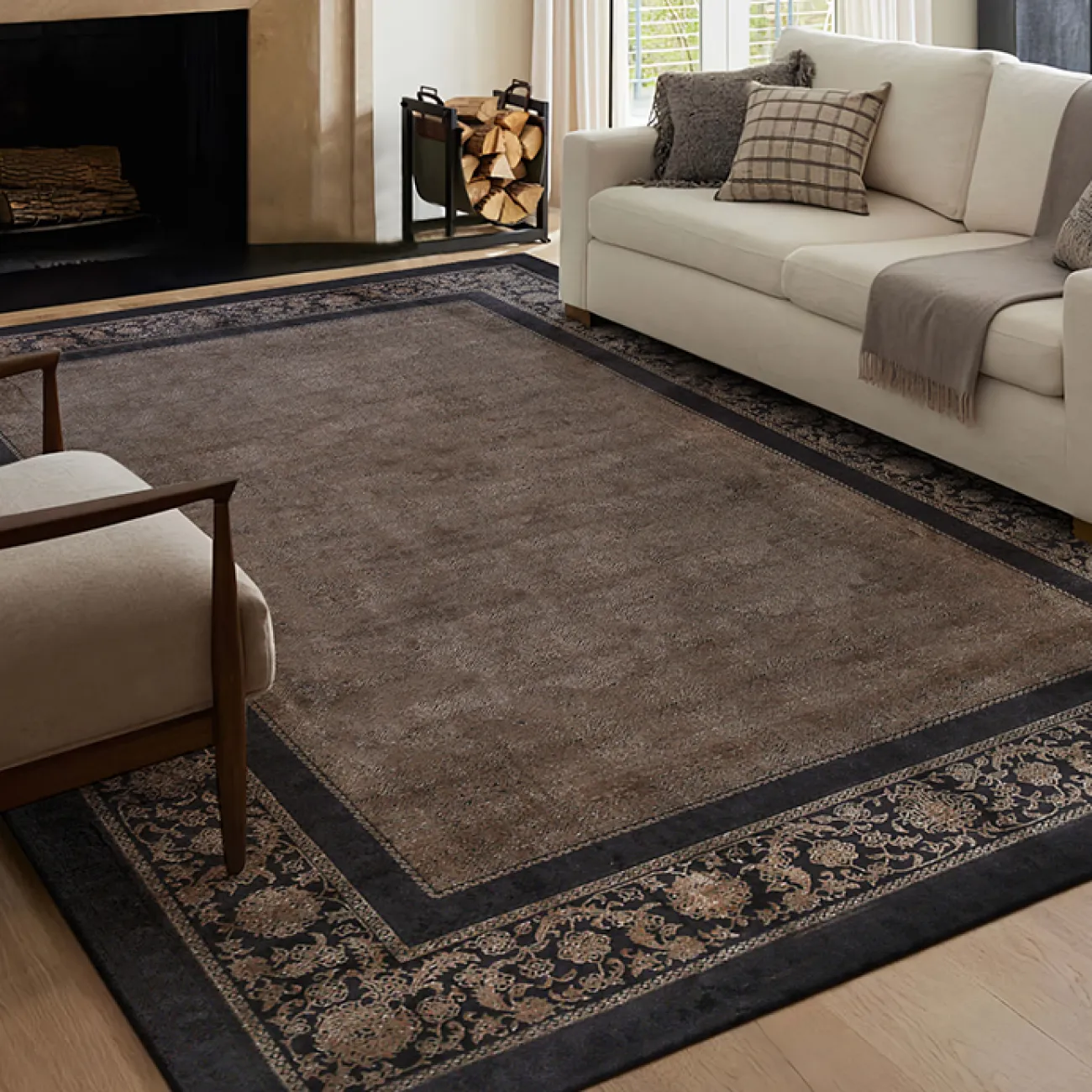 Роскошный ковёр ART Design из тенселя KV39433-32