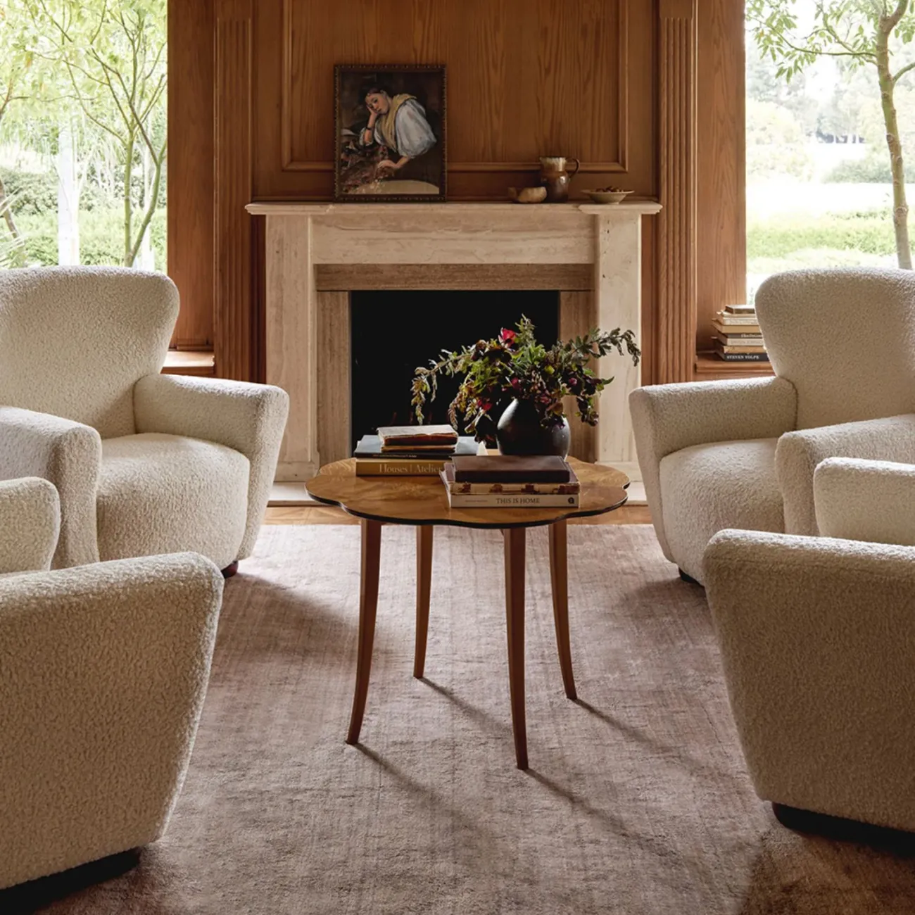 Однотонный ковёр ART Design из тенселя KV39436-32