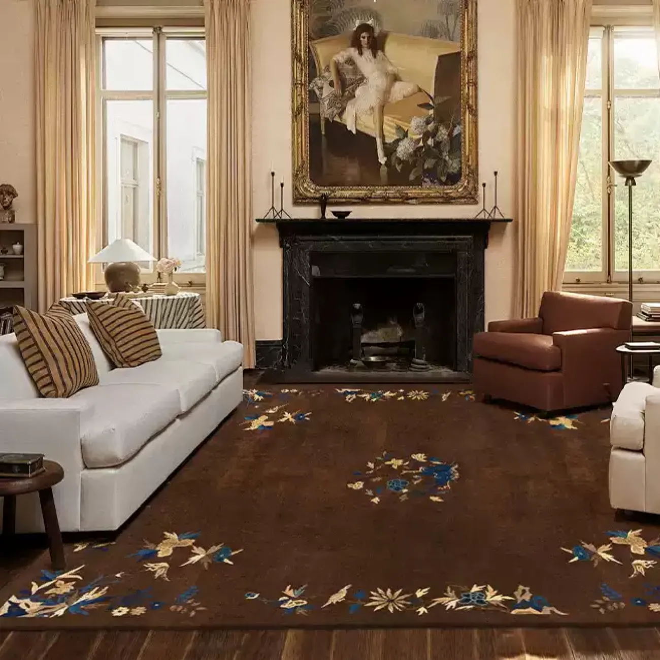 Роскошный ковёр ART Design из премиальной шерсти KV39440-32