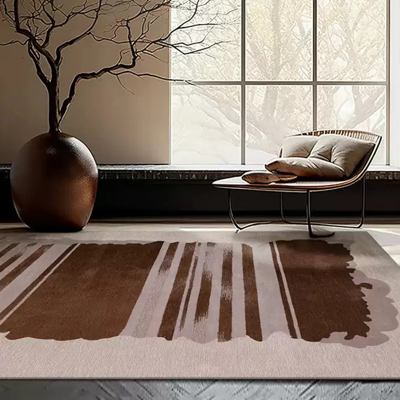 Практичный ковёр ART Design из премиальной шерсти KV39443-32