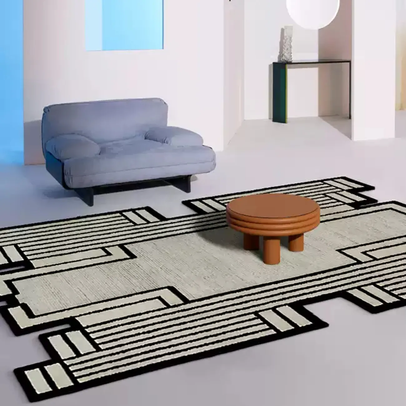 Оригинальный ковёр ART Design из премиальной шерсти KV39444-32